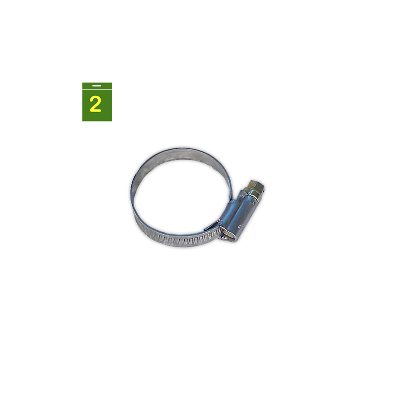 Abrazadera de cremallera inox 25/40 mm