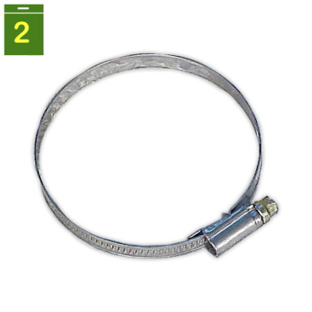 Abrazadera de cremallera inox 60/80 mm