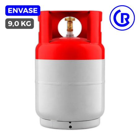 Envase 9 kg gas refrigerante vacio