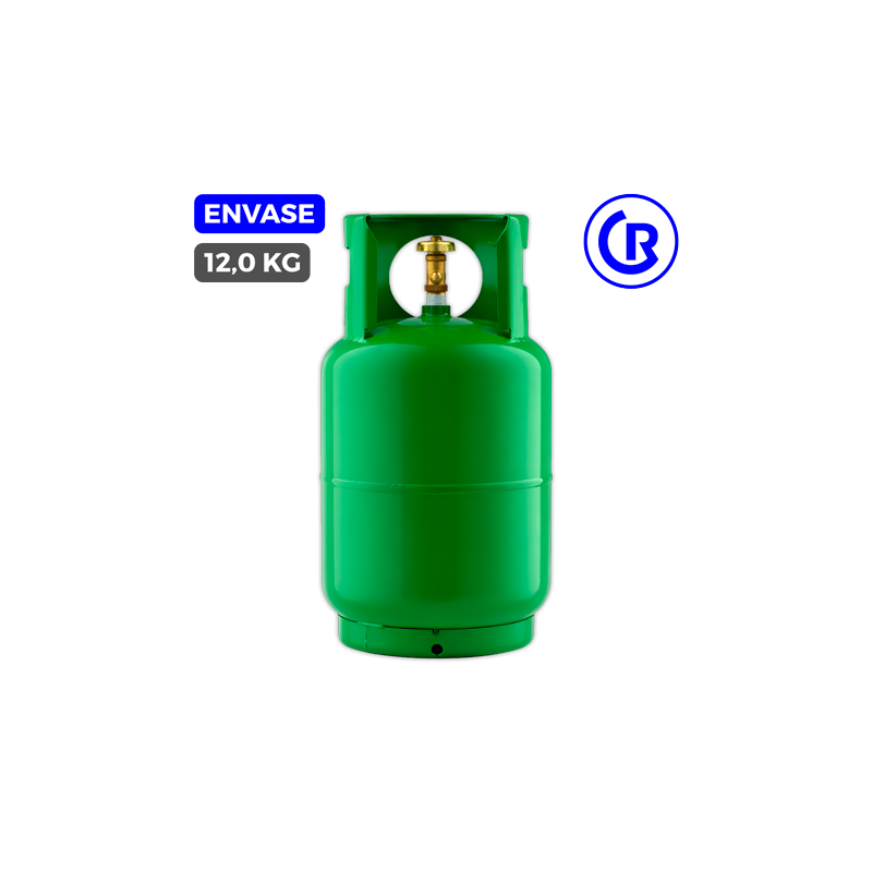 Envase 12 kg gas refrigerante vacio