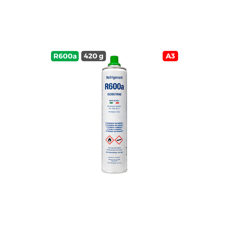 Carga refrigerante 420 g R-600a