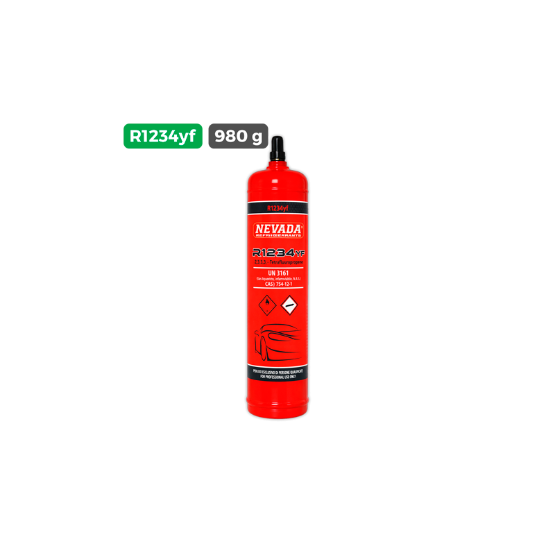 Carga gas refrigerante 950 g R-1234yf