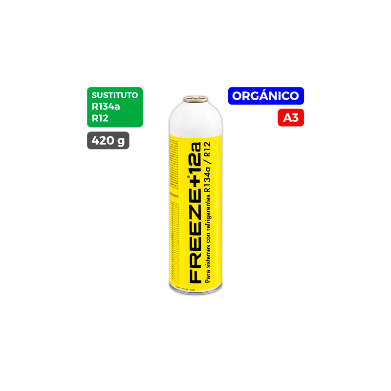 Carga gas refrigerante 420 g FREEZE+12a