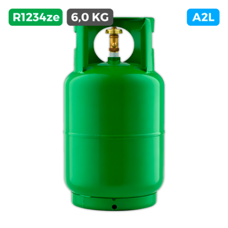Carga gas refrigerante 6 kg R-1234ze