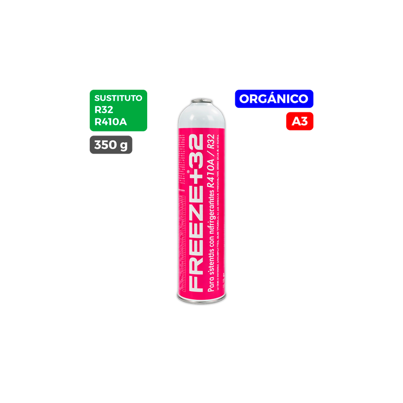 Carga gas refrigerante 350 g FREEZE+32