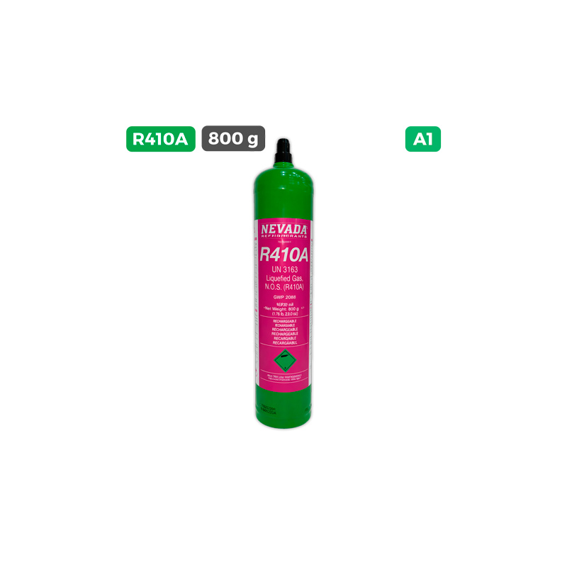 Carga gas refrigerante 800 g R-410A