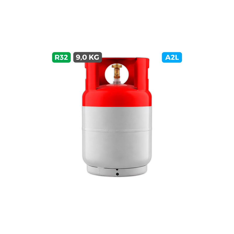 Carga gas refrigerante 9 kg R-32