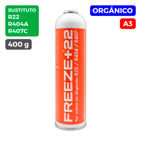 Carga gas refrigerante 400 g FREEZE+22