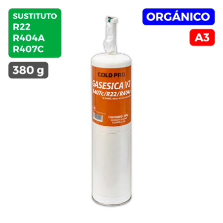 Carga gas refrigerante 380 g GASESICA V2