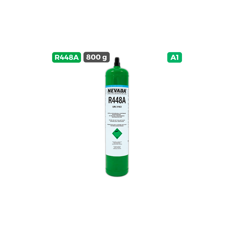 Carga gas refrigerante 800 g R-448A