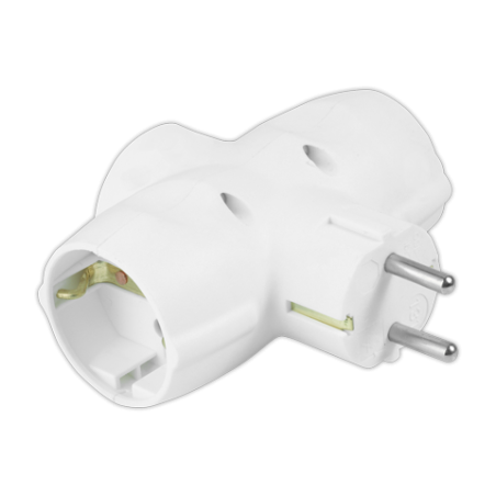 Adaptador schuko 16A a 250V con tierra