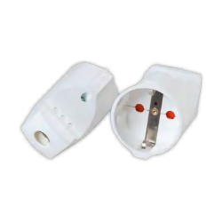 Base movil schuko 16A a 250V con tierra