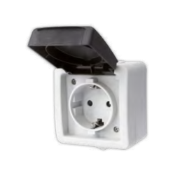 Base superficie 16A a 250V con tierra