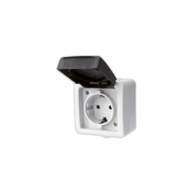 Base superficie 16A a 250V con tierra