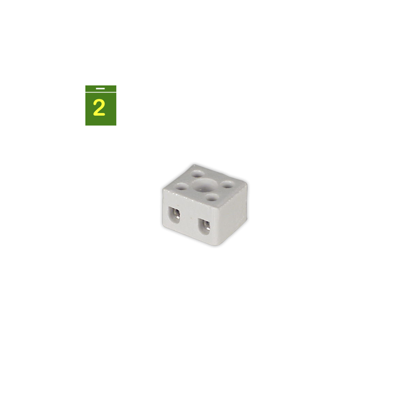 Regleta conexion 2 vias Ø 3 mm 3 mm²