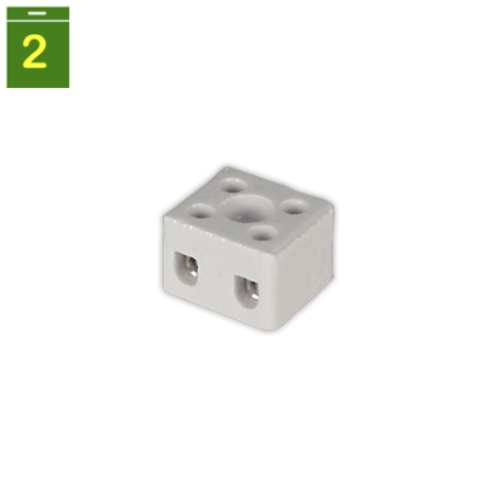 Regleta conexion 2 vias Ø 3 mm 3 mm²