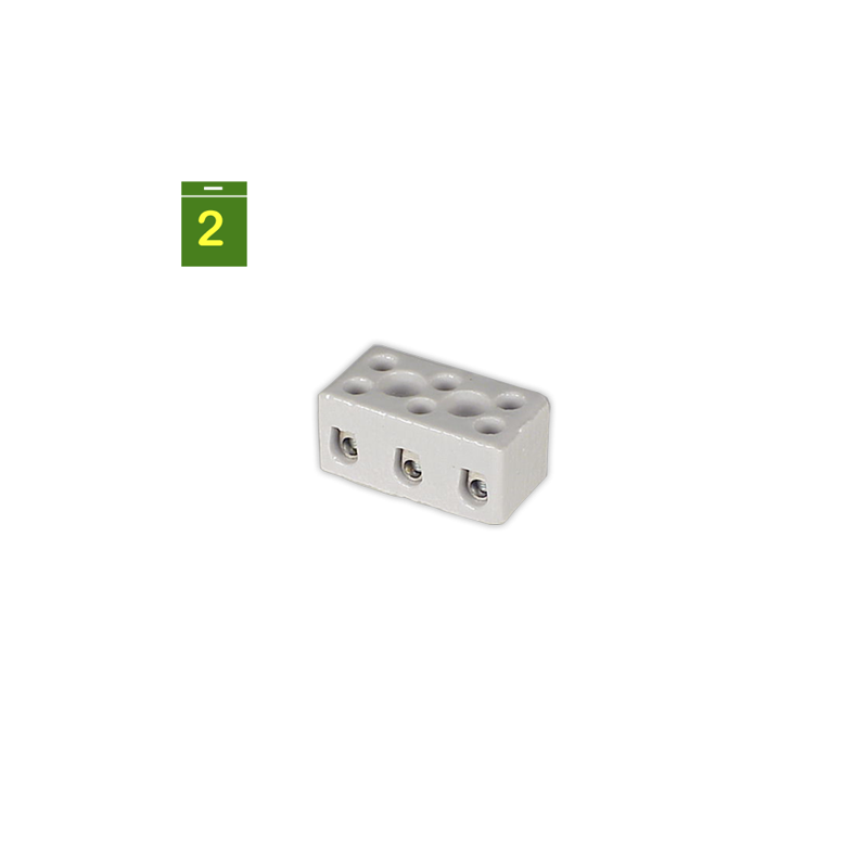Regleta conexion 3 vias Ø 3 mm 3 mm²
