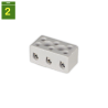 Regleta conexion 3 vias Ø 3 mm 3 mm²