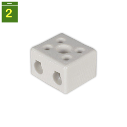 Regleta conexion 2 vias Ø 6 mm 10 mm²