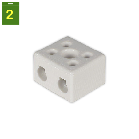 Regleta conexion 2 vias Ø 6 mm 10 mm²
