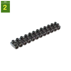 Regleta conexion 12 vias Ø 3 mm 6 mm²