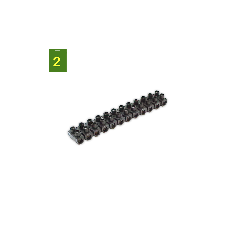 Regleta conexion 12 vias Ø 3 mm 6 mm²