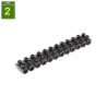 Regleta conexion 12 vias Ø 3 mm 6 mm²
