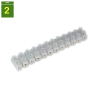 Regleta conexion 12 vias Ø 4 mm 10 mm²