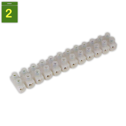 Regleta conexion 12 vias Ø 6 mm 16 mm²
