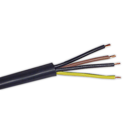 Cable manguera 4x2,5 negra por metros