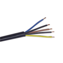 Cable manguera 5x1,5 negra por metros