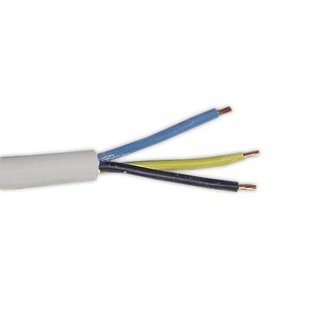 Cable manguera 3x2,5 blanca por metros
