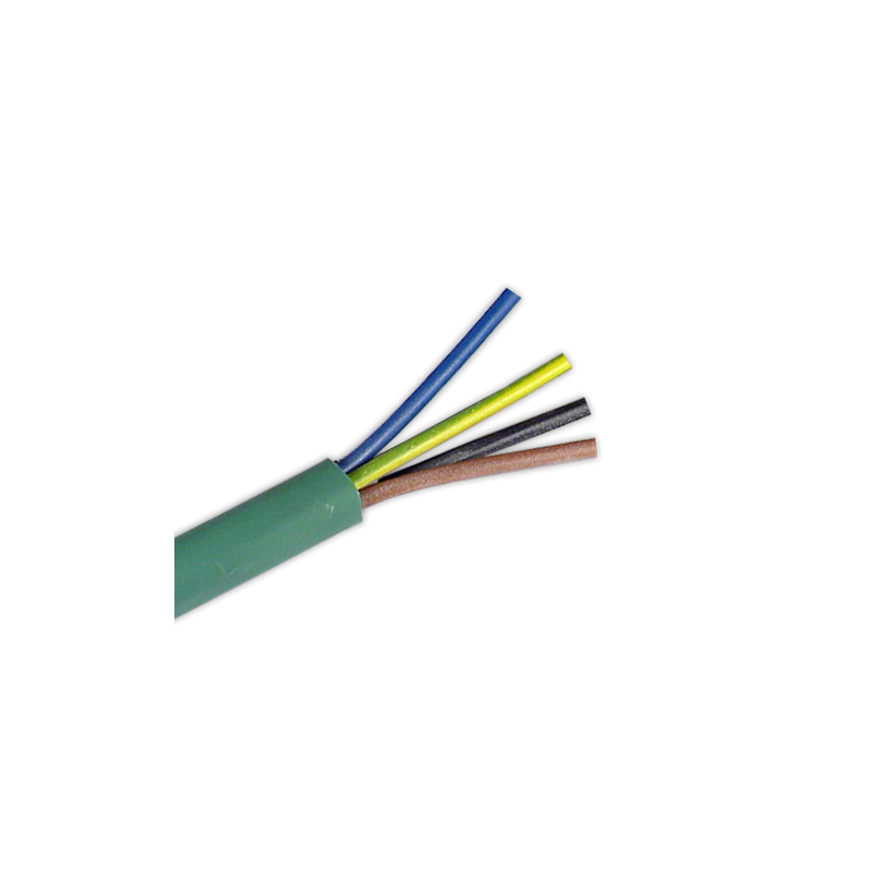 Cable manguera 4x2,5 verde por metros