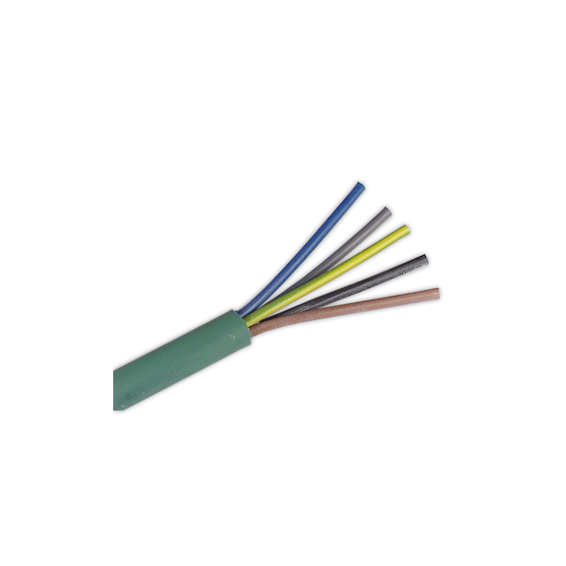 Cable manguera 5x2,5 verde por metros