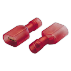 Terminal faston 6,3 mm macho aislado