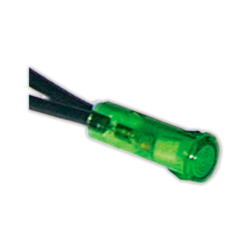 Piloto verde Ø 6 mm 230 V