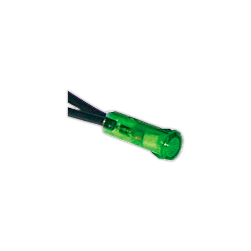 Piloto verde Ø 6 mm 230 V