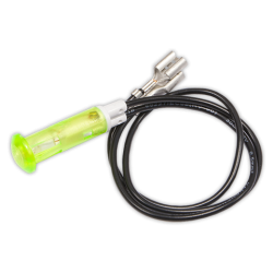 Piloto verde Ø 9 mm 230 V