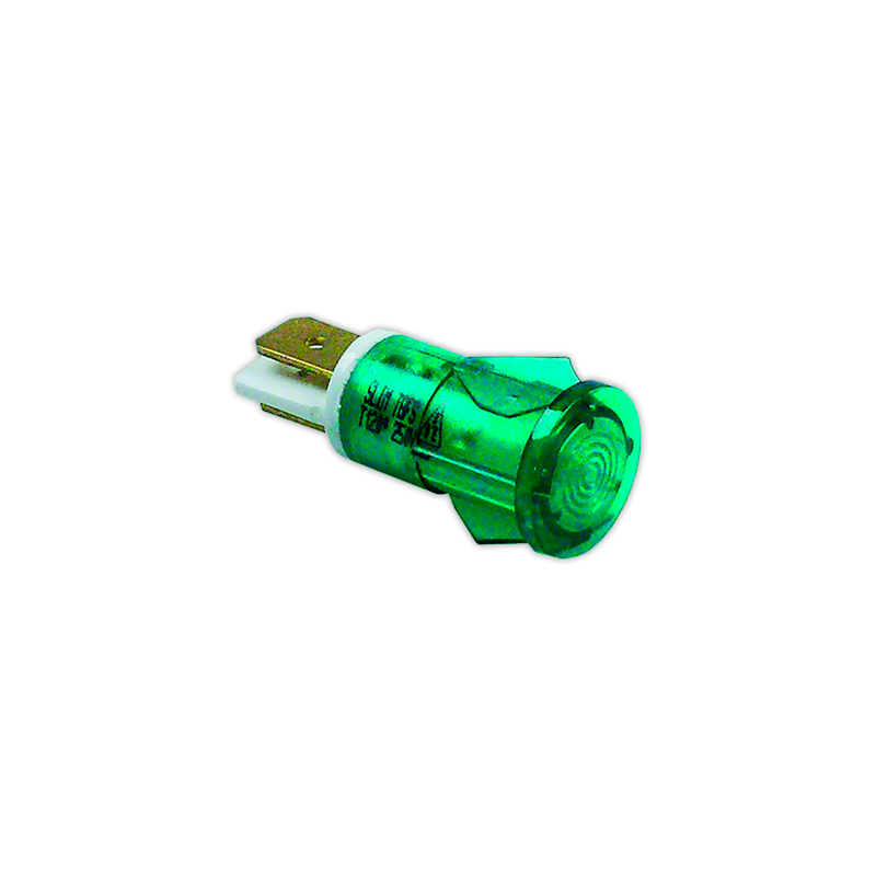 Piloto verde Ø 12 mm 230 V