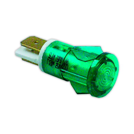 Piloto verde Ø 12 mm 230 V