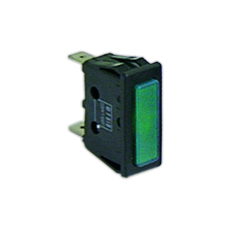 Piloto verde 11x30 mm 230 V