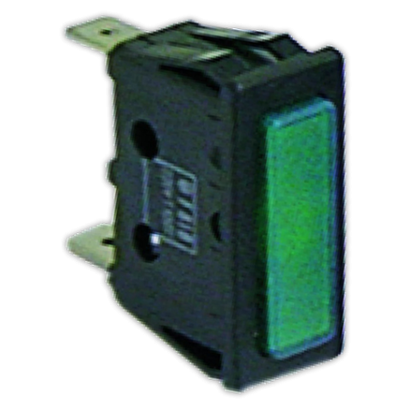 Piloto verde 11x30 mm 230 V