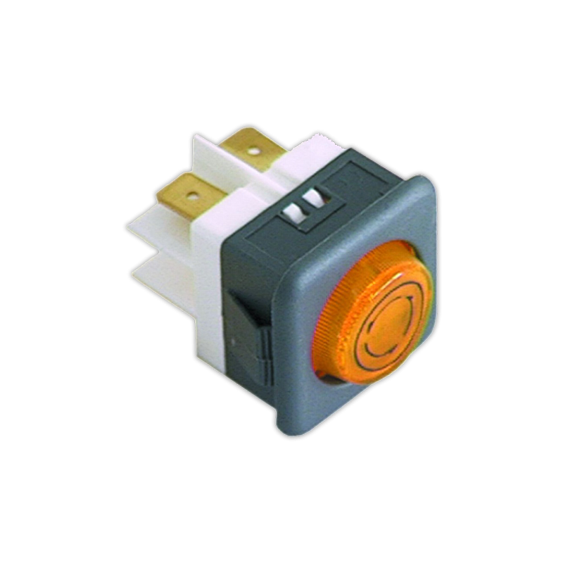 Piloto ambar 25x25 mm 230 V