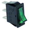 Interruptor 11x30 mm I verde con piloto