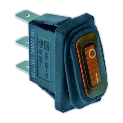 Interruptor 11x30 mm I ambar con piloto