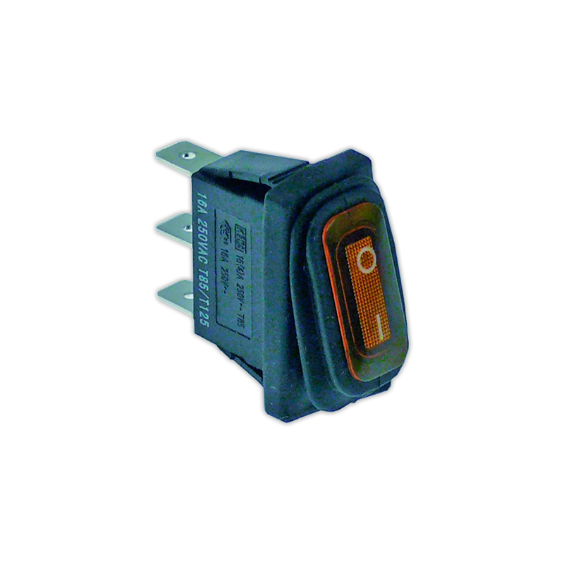 Interruptor 11x30 mm I ambar con piloto