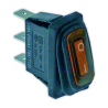 Interruptor 11x30 mm I ambar con piloto