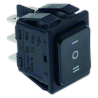 Conmutador 22x30 mm II negro sin piloto