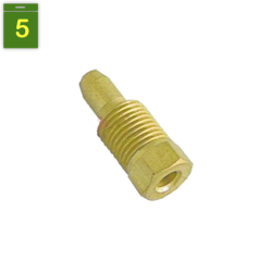 Racor bicono para permanente Ø 4 mm