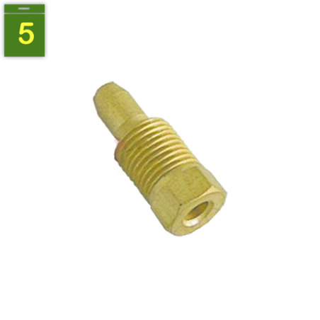 Racor bicono para permanente Ø 4 mm